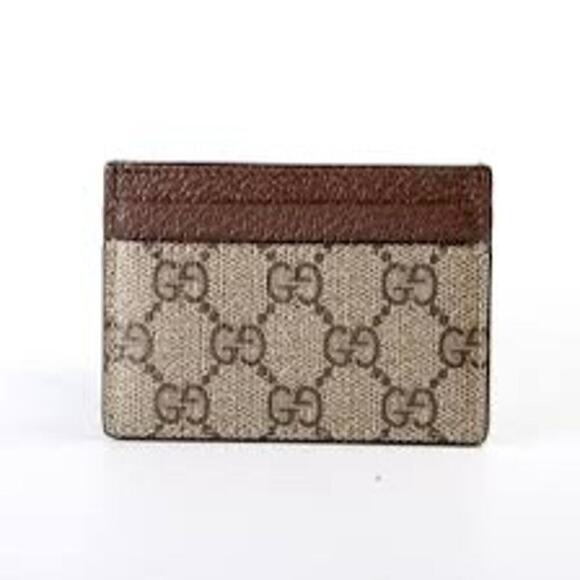 GUCCI GG Card Case Holder Wallet NWT